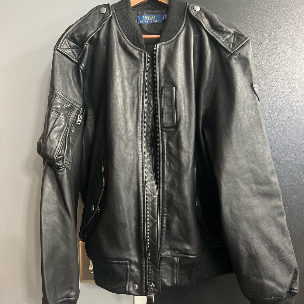 Polo Ralph Lauren Leather Flight Jacket/Bomber